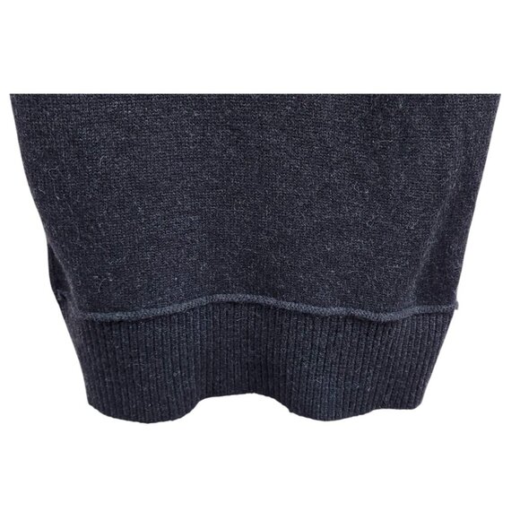 VINCE Alpaca Women Wool Cashmere Blend Cowl Neck Short Sleeve Sweater Gray L - Picture 5 of 16